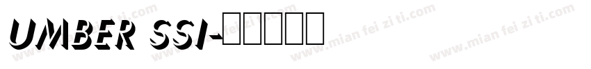 Umber SSi字体转换